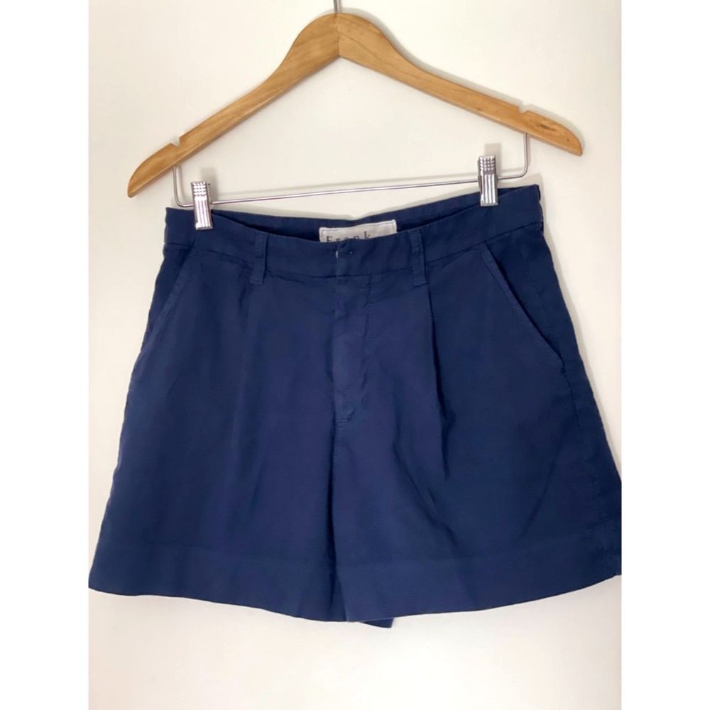 Frank & Eileen Navy High-Waist Women's Shorts